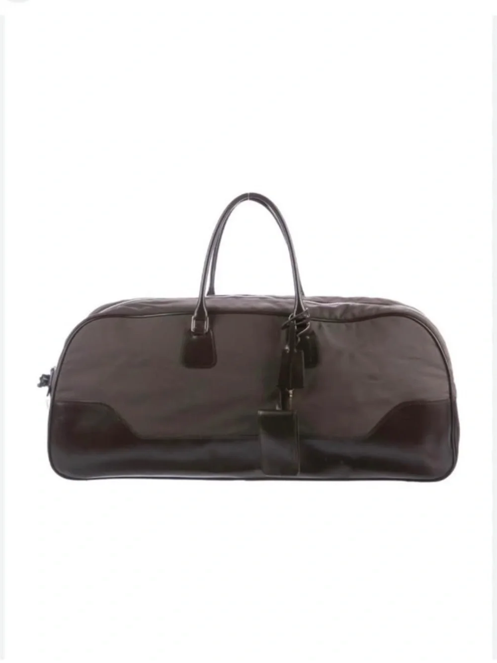 Leather-Trimmed Nylon Weekender Jil Sander Bag